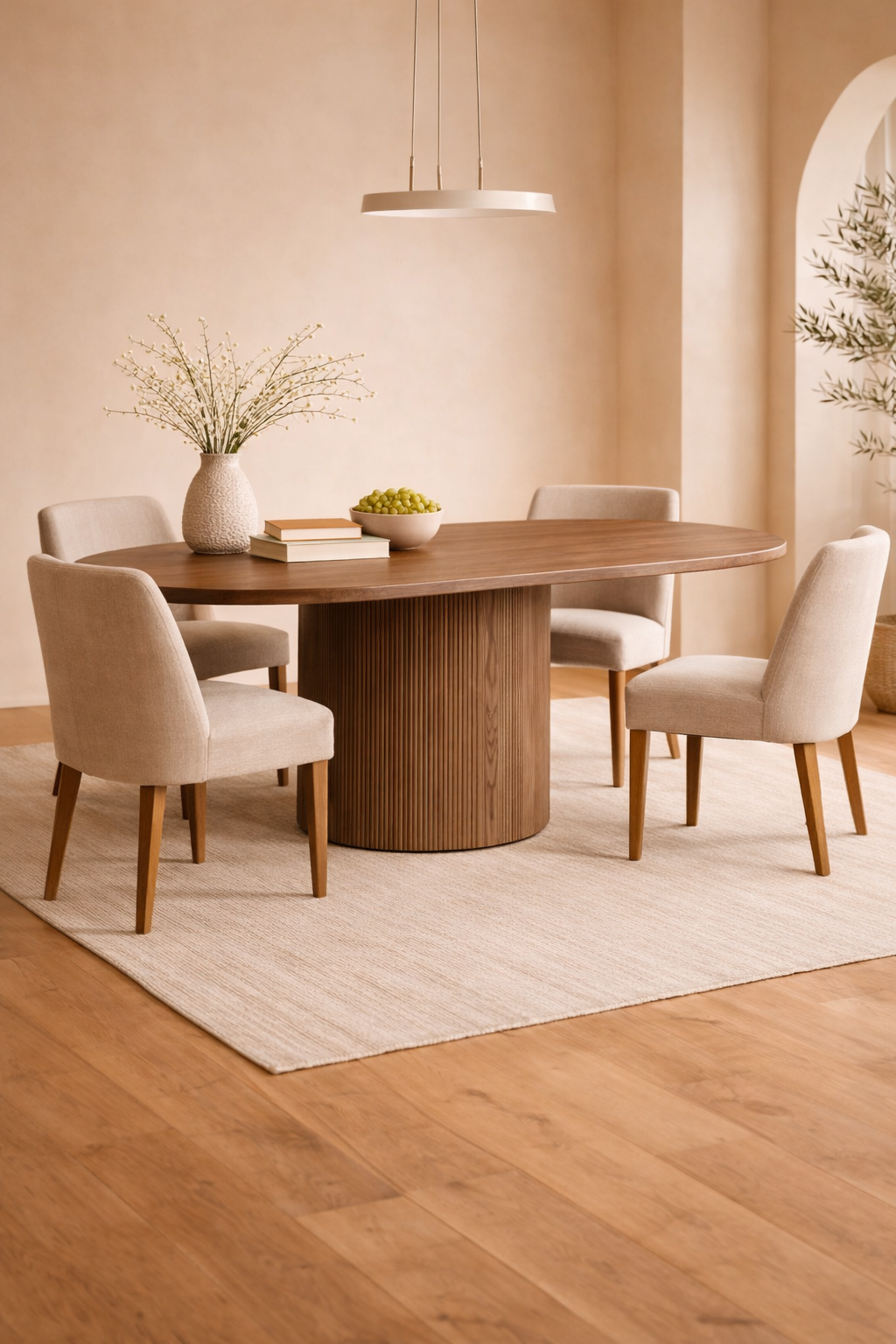 SIERRA — Ovaler Ausziehbarer Esstisch