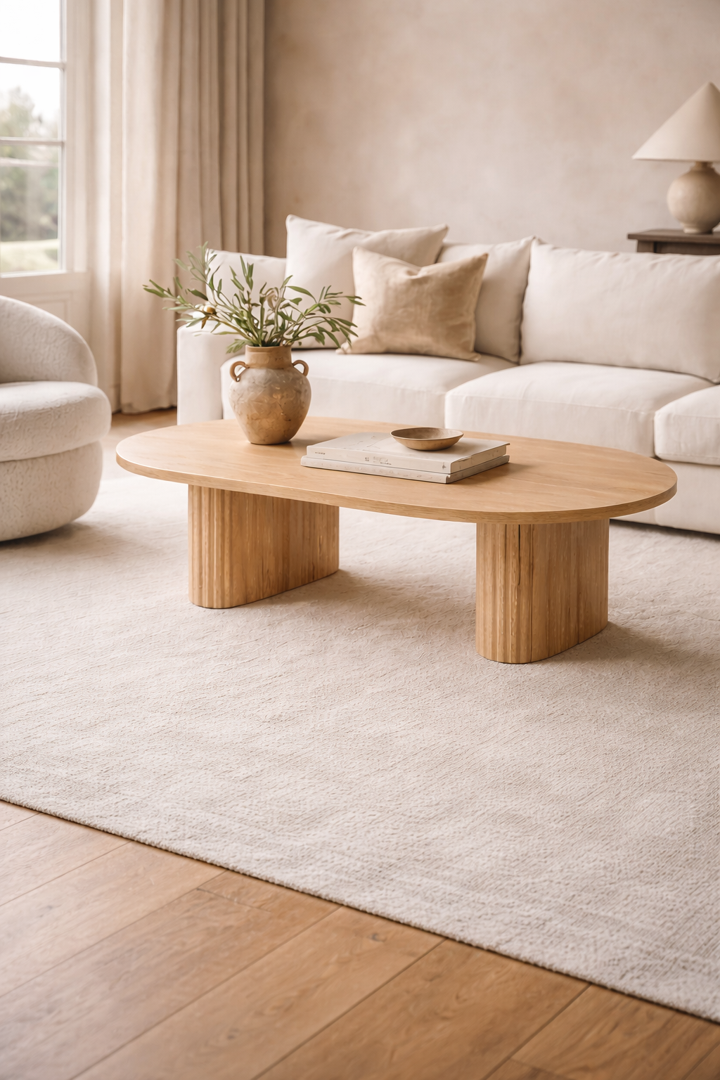 LUNO — Ovaler Couchtisch