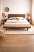 Kano Bett – Massivholz mit Riffelbettkopf