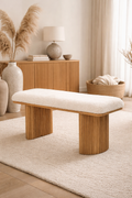 Luno Bank – Bouclé & Eichenholz
