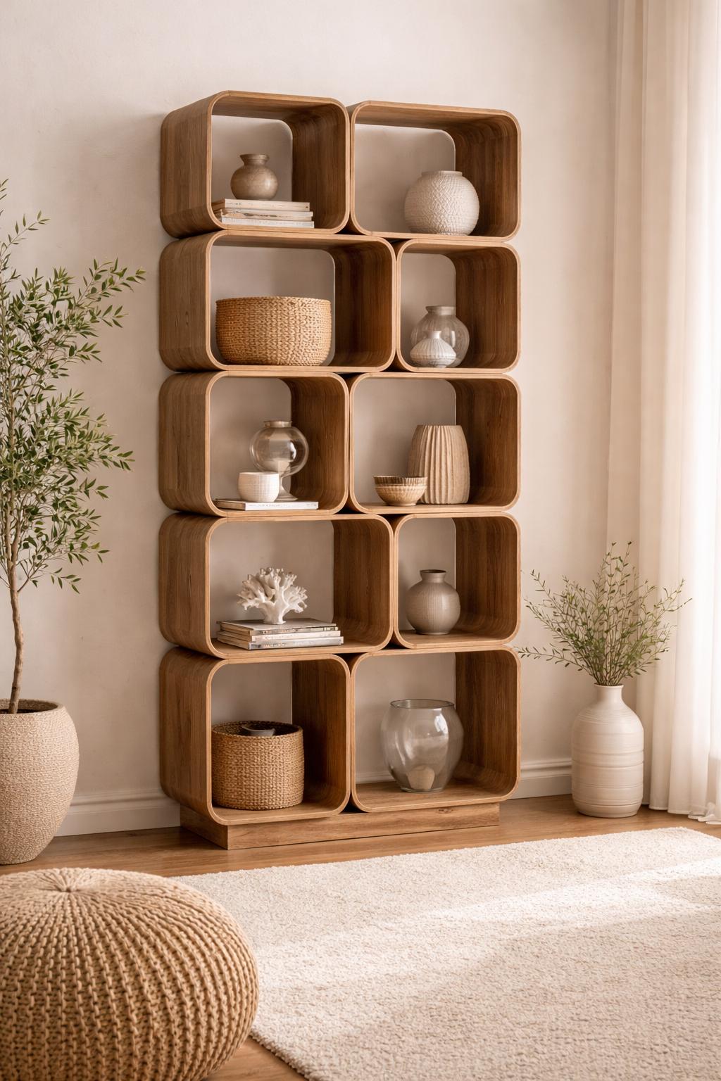 Norde Regal – Modulares Eichenholzregal